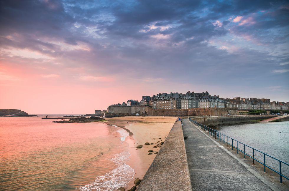 View of Saint Malo, Bretagne, France 
