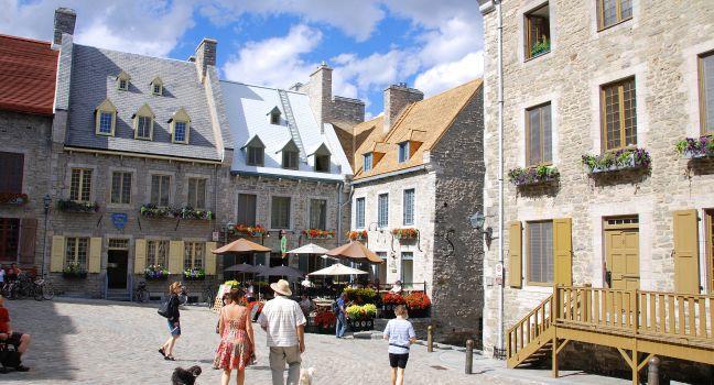 Street, Place Royale, Quebec City, Canada
