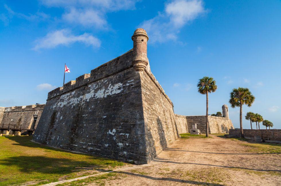 Historic Saint Augustine Fort in Florida.