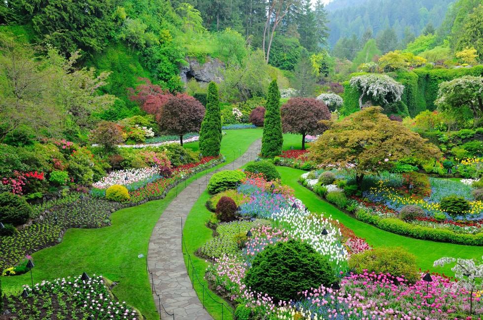 butchart garden in spring, victoria, british columbia, canada; Shutterstock ID 84772381; Project/Title: Fodor's Top 100; Downloader: Fodor's Travel
