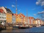 Copenhagen (Nyhavn district) in a sunny summer day; 
