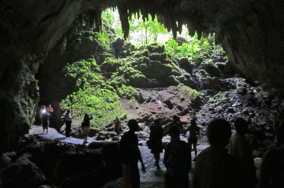 Entrance of the Cueva Clara (Bright Cave), Parque de las Cavernas del R&#xed;o Camuy (Camuy River Cave Park), Puerto Rico: Outdoors; Cave; Adventure; OUTDOORS; Rainforest; Jungle; 