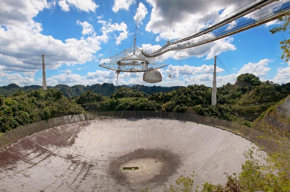 Arecibo Observatory in Puerto Rico.