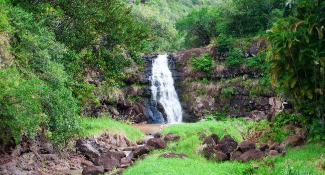 Waimea Falls, Waimea Valley, Oahu, Hawaii