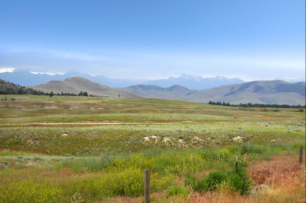 Scenic landscape near Kalispell, Montana