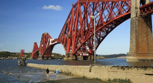 Famous Forth Rail Bridge spanning the Firth of Forth, Edinburgh, capital of Scotland; Shutterstock ID 85219240; Project/Title: Photo Database top 200