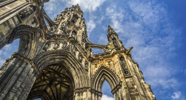 Scott Monument in sunny Edinburgh; Shutterstock ID 111710528; Project/Title: Scotland title pages; Downloader: Melanie Marin, top 200