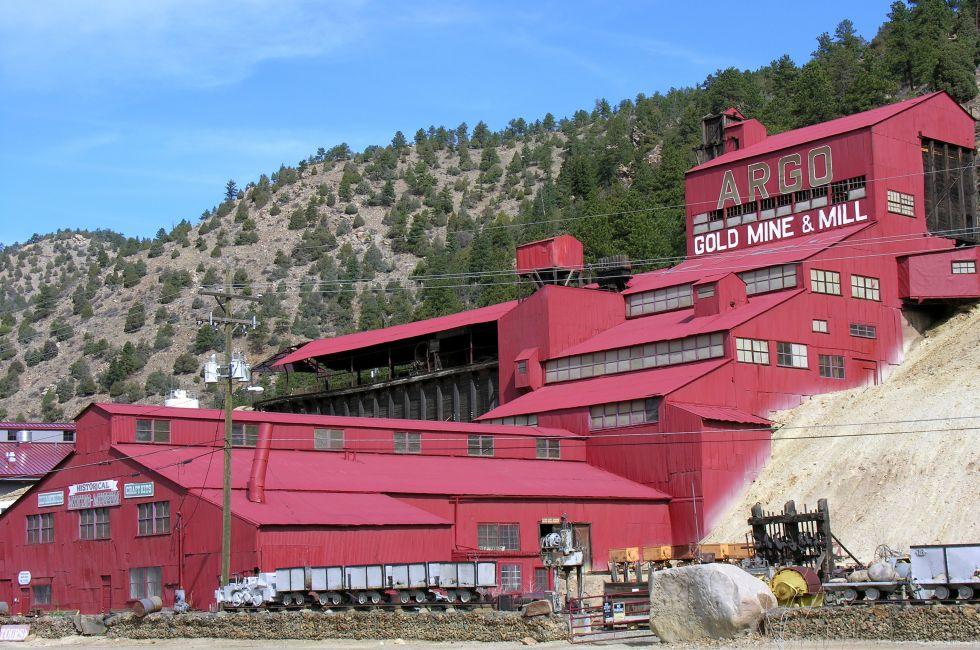 Argo Gold Mine and Mill located in Idaho Springs, Colorado. The Argo Gold Mine, Mill, and Museum is a National Historic Site in Colorado providing fun educational adventure tours.