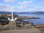 The Free French Memorial on Lyle Hill, Greenock, Scotland, overlooking Gourock and the River Clyde.