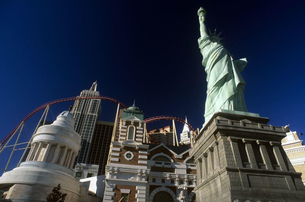 New York New York hotel Statue of Liberty Roller Coaster , Las Vegas, NV