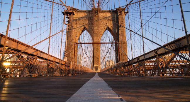 The Brooklyn bridge, New York City, New York. USA.