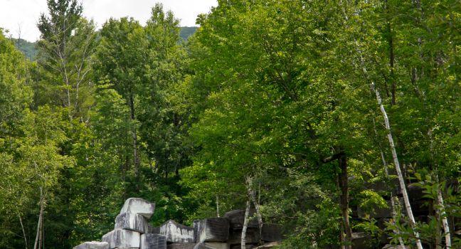 The oldest marble quarry in the U.S In Dorset, Vermont, is now a swimming hole.