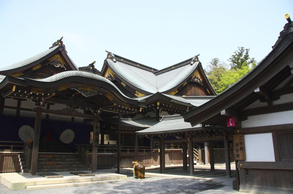 Famous Ise Grand Shrine in Japan.