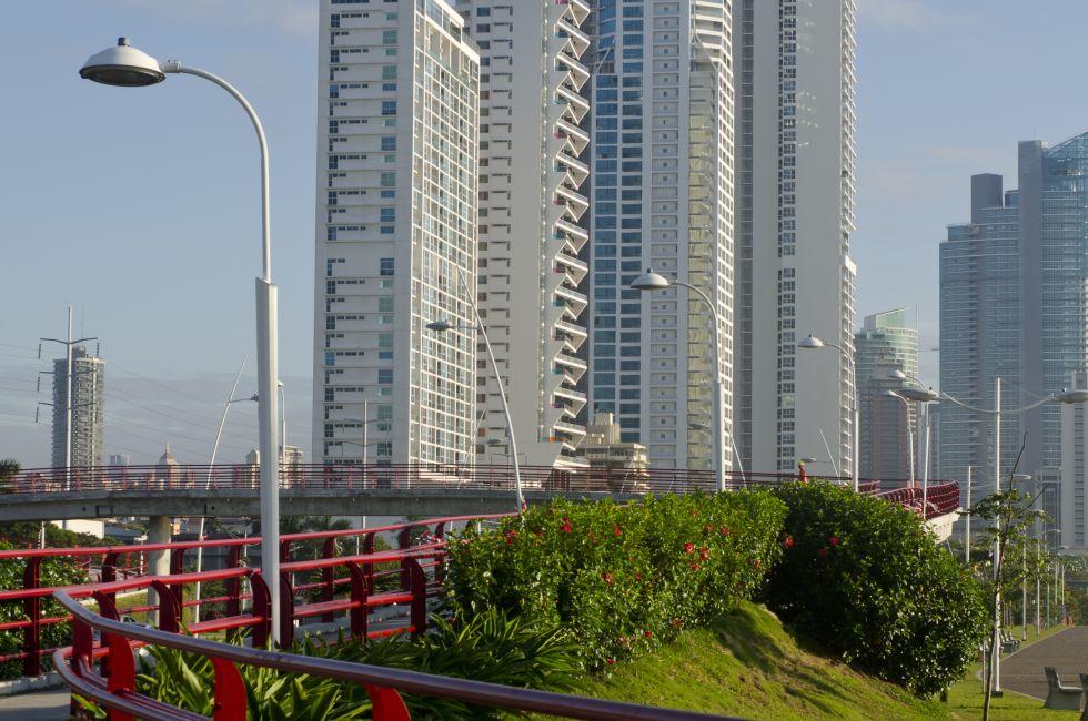 Skyscrapers at Cinta costera former Balboa avenue, Panama city,Panama,Central America