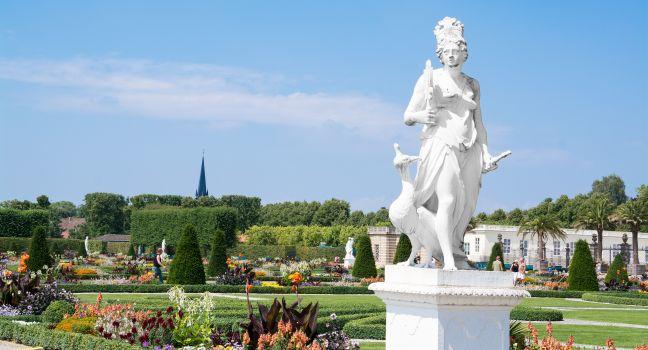 Herrenhausen Palace and Gardens, Hannover, The Fairy-Tale Road, Germany, Europe.