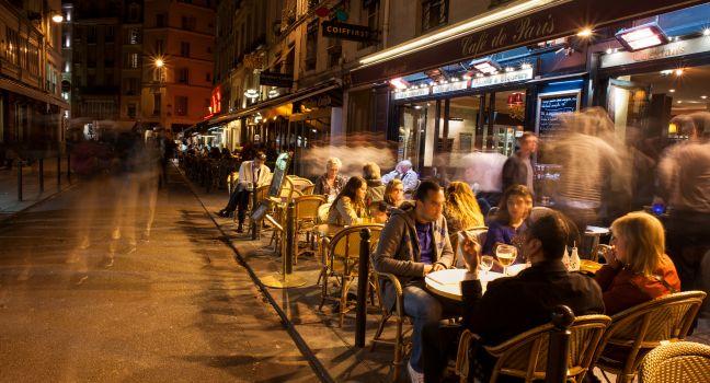 Cafe de Paris, Carrefour de Buci, Paris, France