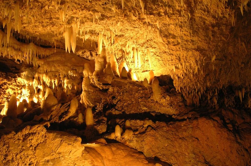 Harrison's Caves in Barbados.; 