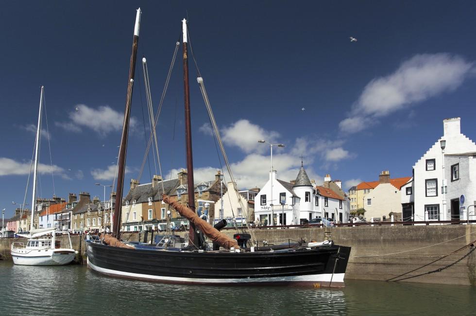 Boat at Anstruther harbour on the east coast of Scotland; Shutterstock ID 95416252; Project/Title: Scotland title pages; Downloader: Melanie Marin