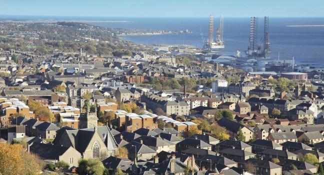 View over City of Dundee in Scotland; Shutterstock ID 162196697; Project/Title: Scotland ebook