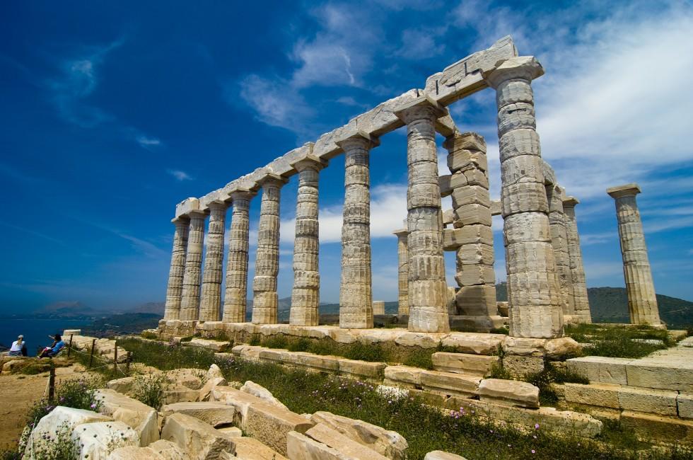 Temple of Poseidon, Cape Sounion, Greece;