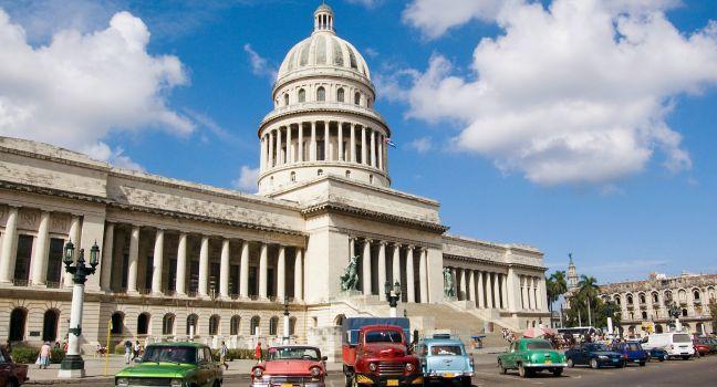 Home of Cuba's legislature - the Capitolio in Havana.