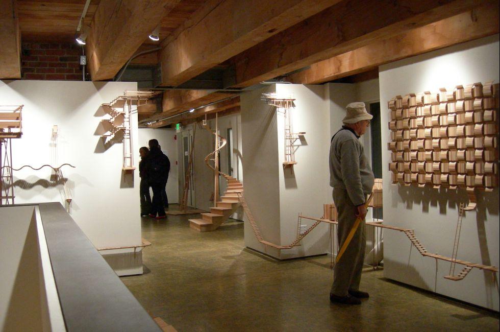  Upper floor of Greg Kucera Gallery, Pioneer Square, Seattle, Washington.