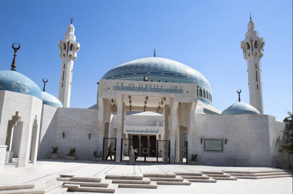 King Abdullah Mosque (Blue Mosque)  in Amman, Jordan