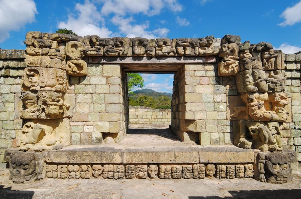 Western Honduras, Archeological Park in Copan, 2011 - One of the temples. 