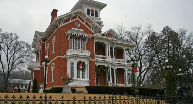 Restored Civil War Era Mansion in Galena, Illinois.