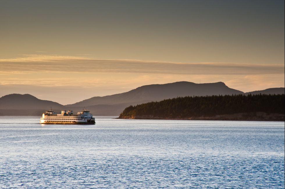 WA state ferry in Puget Sound