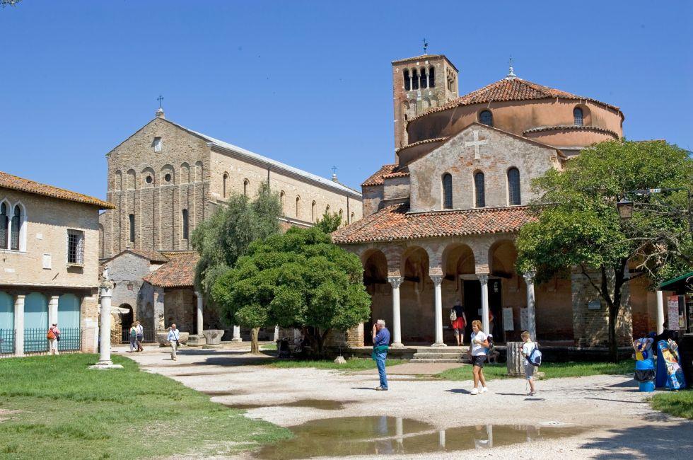 Torcello, Venice Italy, is a quiet and sparsely populated island at the northern end of the Venetian Lagoon. Today's main attraction is the Cathedral of Santa Maria Assunta, founded in 639 and with much 11th and 12th century Byzantine work, including mosai